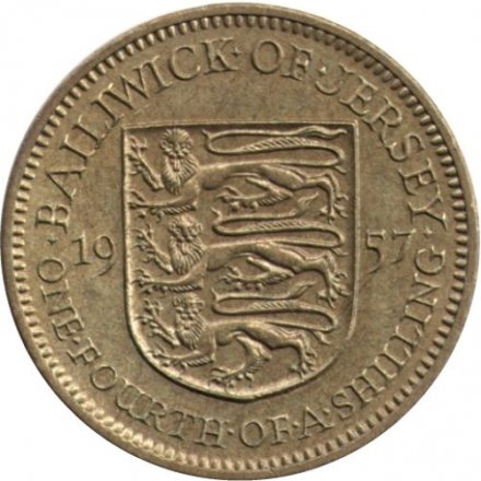 Джерси 1/4 шиллинга 1957 год