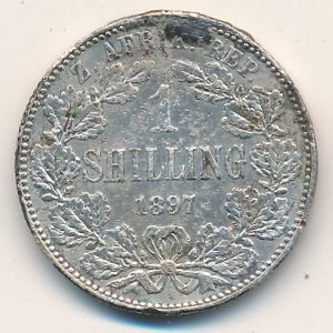 ЮАР 1 шиллинг 1897 год