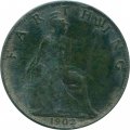 Великобритания 1 фартинг 1902 год