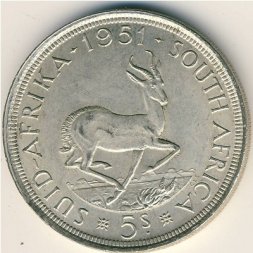 ЮАР 5 шиллингов 1951 год