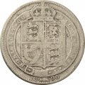 Великобритания 1 шиллинг 1890 год