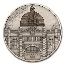 Острова Кука 10 долларов 2015 год - Станция Флиндерс