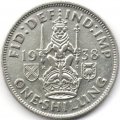 Великобритания 1 шиллинг 1938 год (Шотландский шиллинг - лев, сидящий на короне)