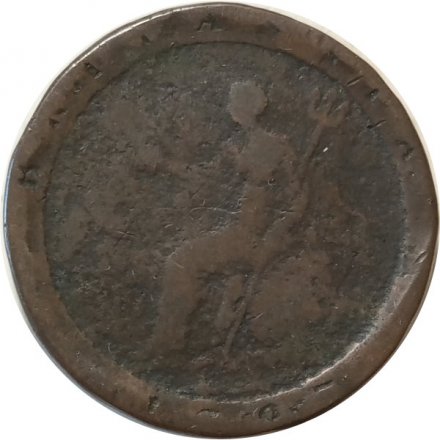 Великобритания 1 пенни 1797 год Георг III