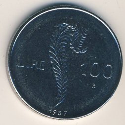 Сан-Марино 100 лир 1987 год