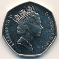 Великобритания 50 пенсов 1995 год