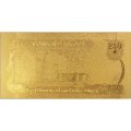 Сувенирная банкнота Ирак 250 динаров (золотые) - UNC