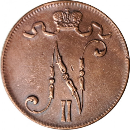 Финляндия 5 пенни 1916 год - VF