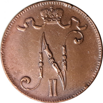 Финляндия 5 пенни 1916 год - VF