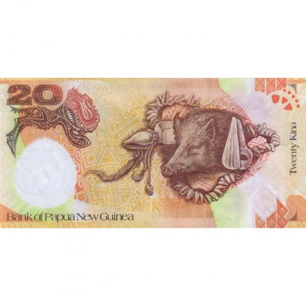 Папуа - Новая Гвинея 20 кина 2008 год - 35 лет Банку UNC
