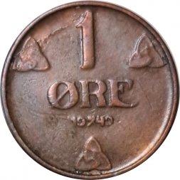 Норвегия 1 эре 1949 год