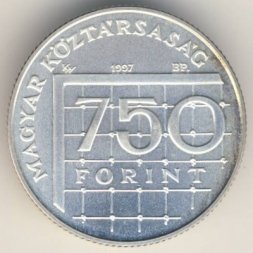 Венгрия 750 форинтов 1997 год