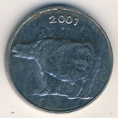 Индия 25 пайс 2001 год