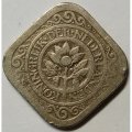 Нидерланды 5 центов 1929 год - Королева Вильгельмина - F