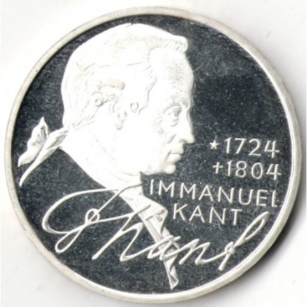 ФРГ 5 марок 1974 год - 250 лет со дня рождения Иммануила Канта (proof)