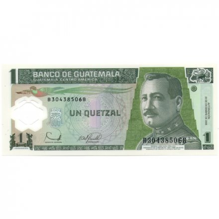 Гватемала 1 кетсаль 2006 год - Генерал Хосе Мария Орельяна UNC