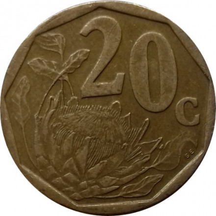 ЮАР 20 центов 2001 год