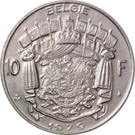 Бельгия 10 франков 1979 год BELGIE
