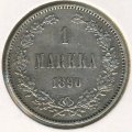 Финляндия 1 марка 1890 год
