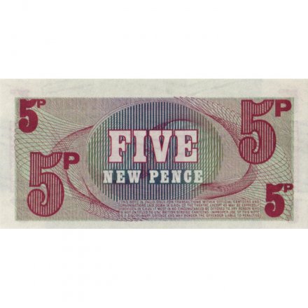 Вооруженные силы Великобритании 5 новых пенсов 1972 год aUNC