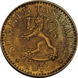 Финляндия 20 пенни 1972 год