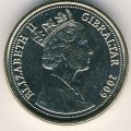 Гибралтар 1 фунт 2009 год - Череп неандертальца