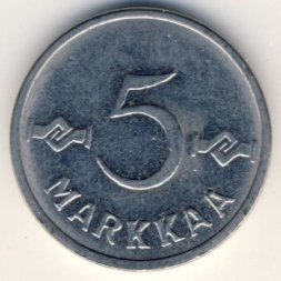 Финляндия 5 марок 1956 год
