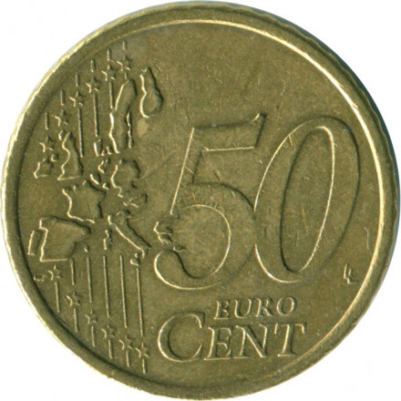 Финляндия 50 евроцентов 2000 год - Герб Финляндии