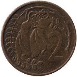 Новая Зеландия 2 цента 1982 год - Цветки куаваи
