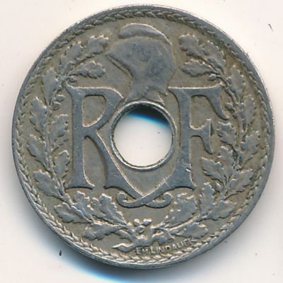 Франция 10 сантимов 1928 год