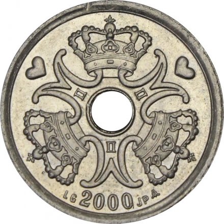 Дания 1 крона 2000 год