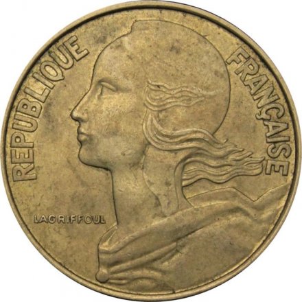 Франция 20 сантимов 1973 год