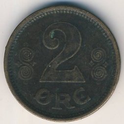 Дания 2 эре 1916 год