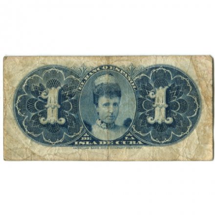 Куба 1 песо 1896 год - F