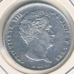 Дания 1 ригсбанкдалер 1847 год