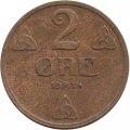 Норвегия 2 эре 1934 год - Король Хокон VII