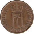 Норвегия 2 эре 1934 год - Король Хокон VII