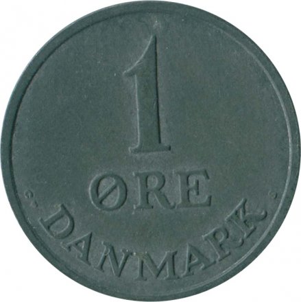 Дания 1 эре 1958 год -  Король Фредерик IX