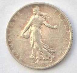 Франция 2 франка 1902 год