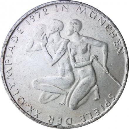 ФРГ 10 марок 1972 год - XX летние Олимпийские Игры, Мюнхен 1972 - Спортсмены (D)