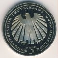 ФРГ 5 марок 1985 год - 150-летие железных дорог в Германии (Proof)