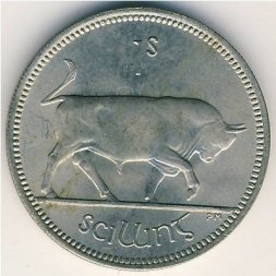 Ирландия 1 шиллинг 1966 год