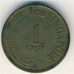 Сингапур 1 цент 1978 год