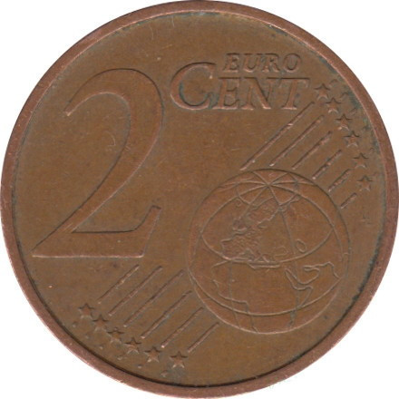Испания 2 евроцента 1999 год