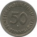ФРГ 50 пфеннигов 1970 год (D)