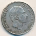 Испания 50 сентимо 1885 год
