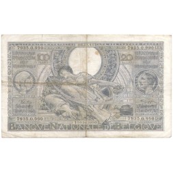 Бельгия 100 франков 1941 год - F+