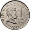 Филиппины 1 песо 2011 год - Хосе Рисаль