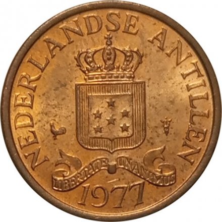 Антильские острова 1 цент 1977 год