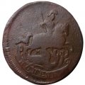 1 копейка 1766 год ММ Екатерина II (1762 - 1796) - VF